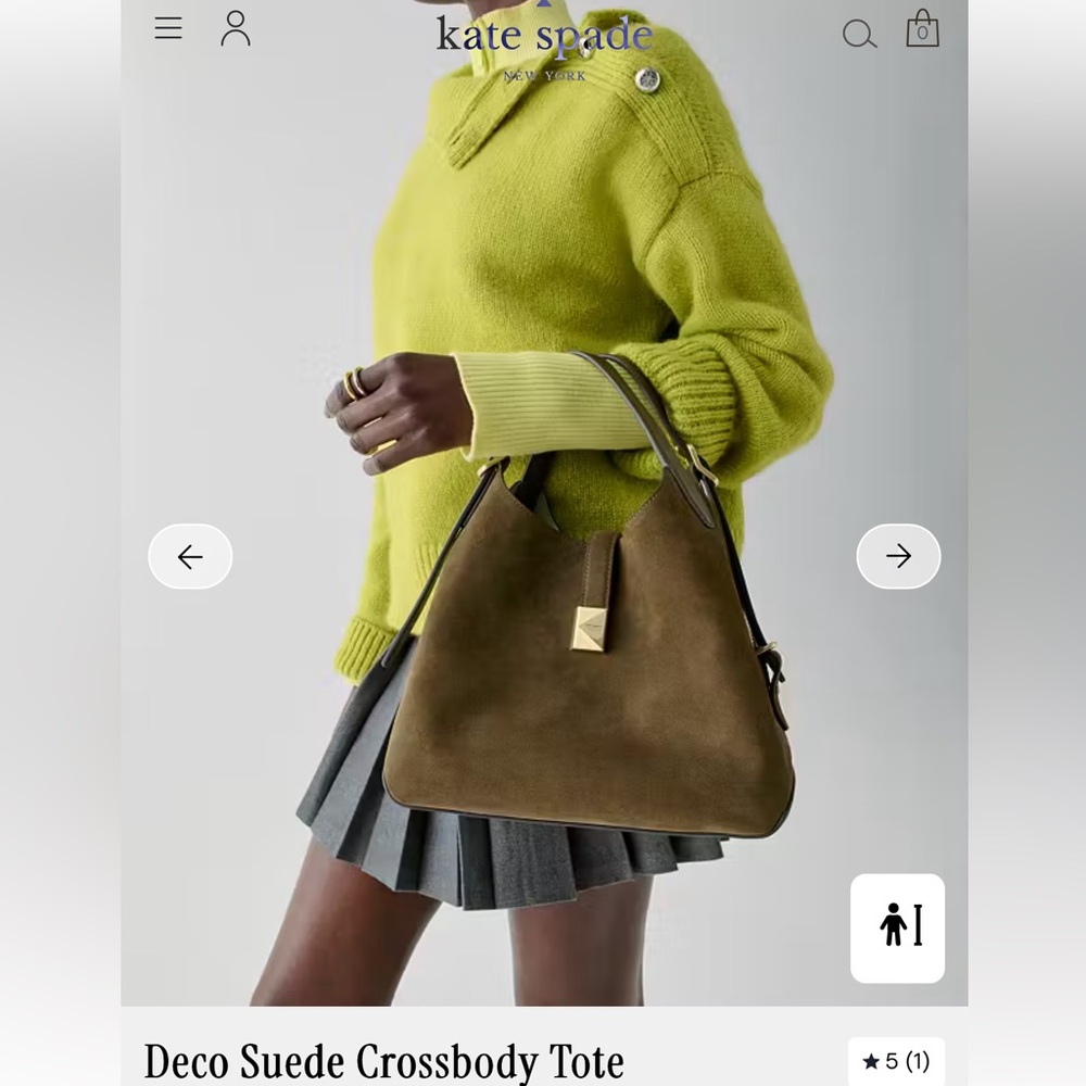 Kate Spade Deco Suede Crossbody Tote